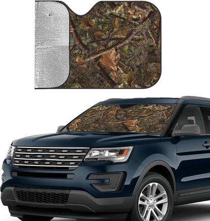 Camouflage Hunting Car Windshield Sunshade Front Window Sun Visor Protector - Image 3