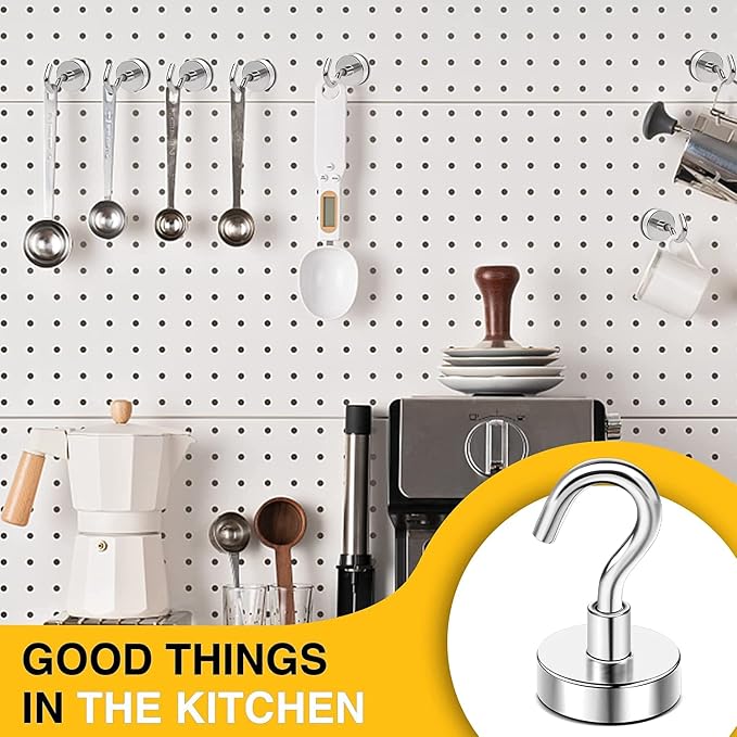 DIYMAG Neodymium 100 Pack Magnetic Hooks, Facilitate Hook - Image 5