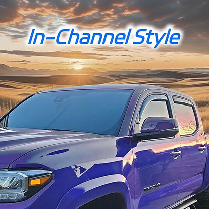 in-Channel Rain Guards Fit for 2007-2013 Chevy Silverado/GMC Sierra - Image 3