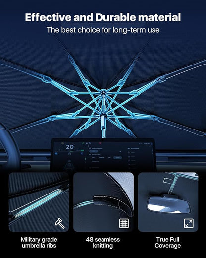 Nmoiss Windshield Sunshade Umbrella Car - Image 7