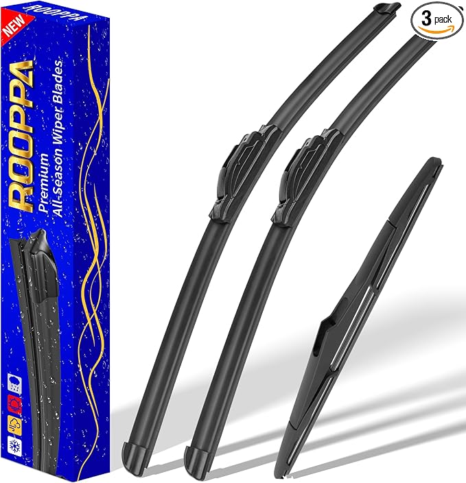 3 wipers Replacement for 2007-2017 Jeep Wrangler/2008-2018 Jeep Wrangler JK by ROOPPA