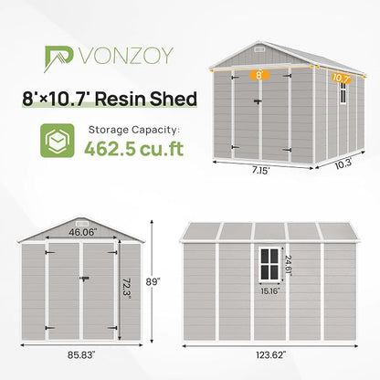 Resin Outdoor Storage Shed - Image 2