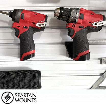 Spartan Mounts Wall Hook for Milwaukee M12 Tools Left - Image 4