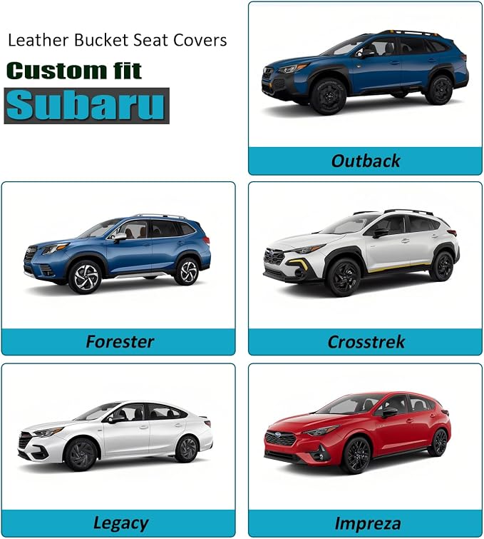 GIANT PANDA Fit Subaru Outback Forester Crosstrek Legacy Impreza Front Car Seat - Image 3