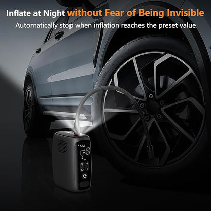 Tire Inflator Portable Air Compressor, 28 Cylinders 12V Air Compressor - Image 5