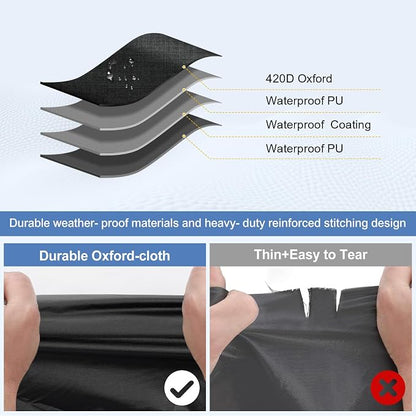 QUNSUNUS Car Cover for Toyota Tacoma 2005-2024, Waterproof Truck Cover - Image 3