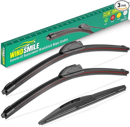 24" 21" 10" Windshield Wiper Blades Replacement by WINDSMILE