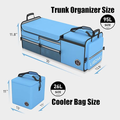 LIBZAKI Oversize 4 in 1 Car Trunk Storage Organizer - Image 6