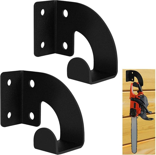 2PCS Chainsaw Hanger, Heavy Duty Chainsaw Wall Mount Holder, Organizer Mounted by Ertuohg