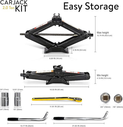 Car Jack Kit | Scissor Jack for Car 2 Ton - Image 5