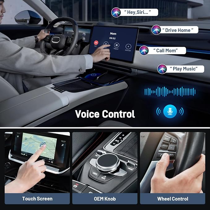 Wireless CarPlay Adapter for iPhone, Upgraded 5.8GHz Carplay Wireless Adapter - Image 5