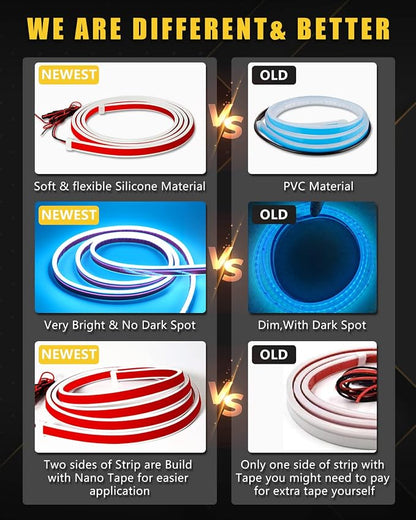 YM E-Bright Led Hood Light Strip Exterior Car Led Strip Light Waterproof - Image 4