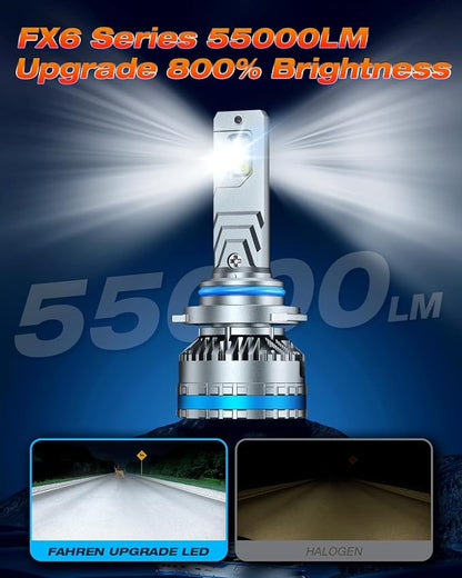 FAHREN 9005/HB3 Lights Bulbs, 120W 55000 Lumens Bright Lighting Bulb, 6500K - Image 2