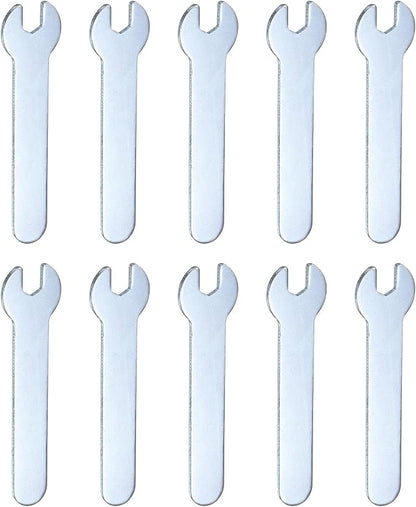 HARFINGTON 10pcs Small Wrench Open End Wrench 5.5x66x1.5mm Metric U-Shaped by HARFINGTON