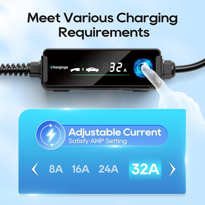 Level 1-2 Tesla Charger with 25FT Charging Cable, ETL & FCC Listed, - Image 4