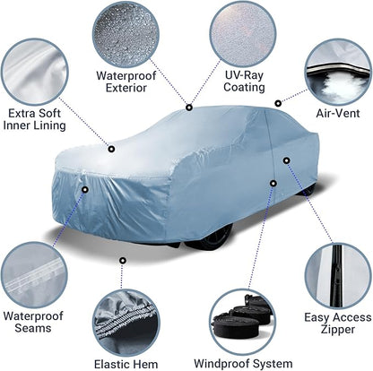 iCarCover Custom Car Cover for Oldsmobile Cutlass 2-Door, Waterproof - Image 4