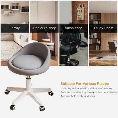 Rolling Stool Set of 2 Rolling Hydraulic Salon Stool - Image 5
