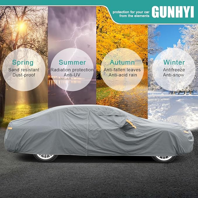 Premium Car Cover Custom Fit Honda Pilot, 16 Layers Heavy Duty Car Cover - Image 6