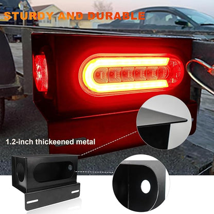 Agrieyes Sequential Turn Signal Trailer Lights, Oval LED Trailer Light - Image 4