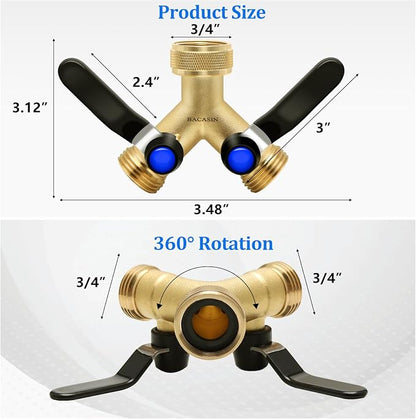 2 Pack Hose Splitter 2 Way Heavy Duty - Image 7