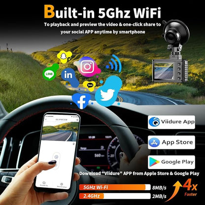 Dash Cam Front and Rear: 4K Dual Channel Dash Cam - Image 4