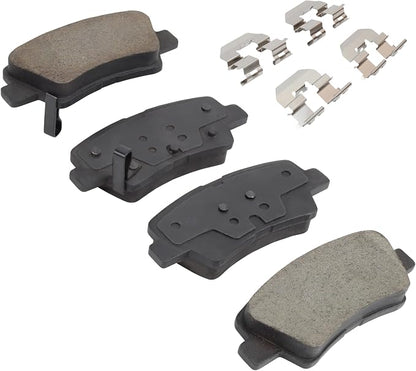 Premium Semi-Metallic Rear Brake Pads Compatible - Image 2