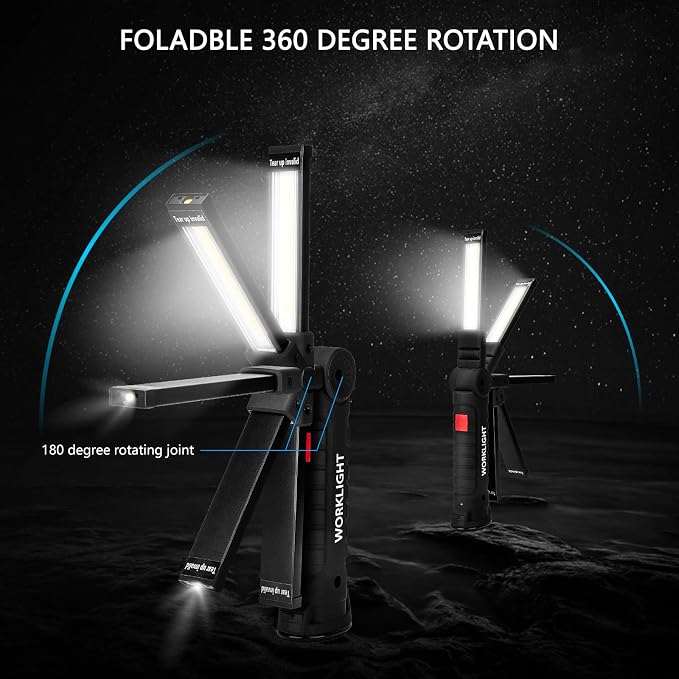 Gifts for Men 3Pack LED Flashlight, Rechargeable Work Lights - Image 2