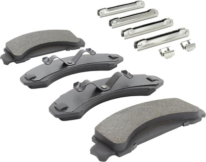 Premium Semi-Metallic Front Brake Pads Compatible - Image 2