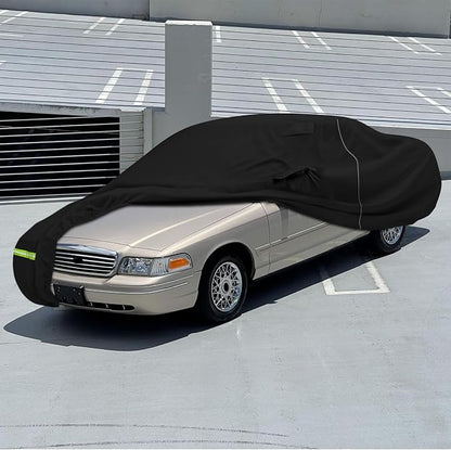 Car Cover Compatible with 1992-2012 Ford Crow Victoria, Custom Fit 300D Oxford - Image 7