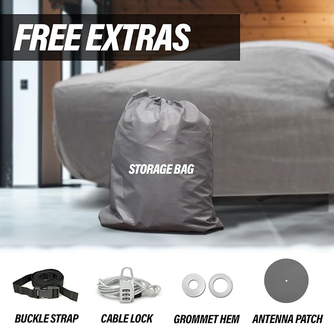 Supreme Full Car Cover – for Pontiac Firebird 1972-2002 Coupe 2-Door Semi - Image 5