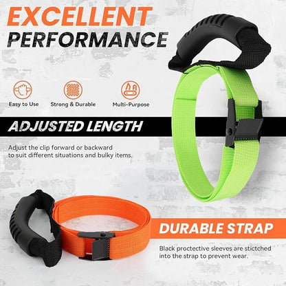 Heavy Duty Storage Straps with Handle and Easy Adjustable Steel Black Lock - Image 2