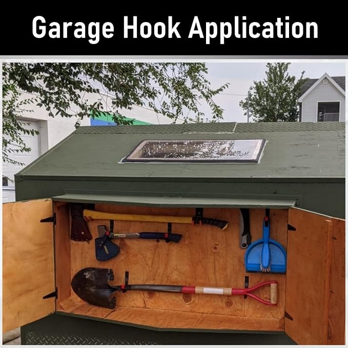 12 Pack Garage Hooks, 3.5Inch Utility Hooks, Heavy Duty Garage Storage Wall - Image 5