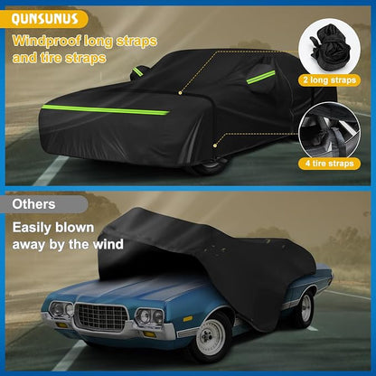 QUNSUNUS Waterproof Car Cover for Ford Fairlane 1968-1970 and Torino 1968-1976 - Image 4