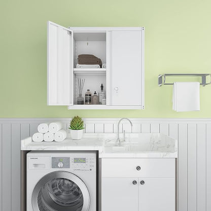 LUCYPAL Metal Wall Cabinet, Garage Storage Cabinets - Image 8