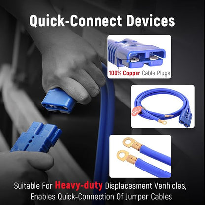 TOPDC Jumper Cables, 1 Gauge 25 Feet 800A Booster Cables - Image 4