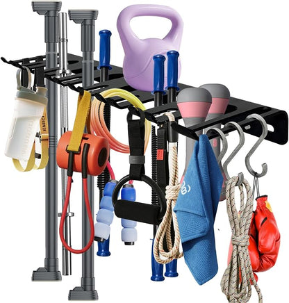 22‘’/25‘’/31‘’Black Wall-Mounted Tool Storage Rack, Suitable - Image 4