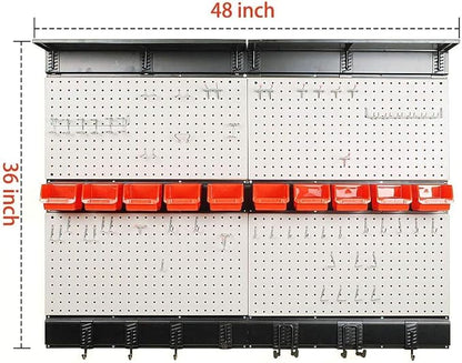Ultrawall Pegboard Wall Organizer, 48X 36 inch Garage Storage Pegboard - Image 3