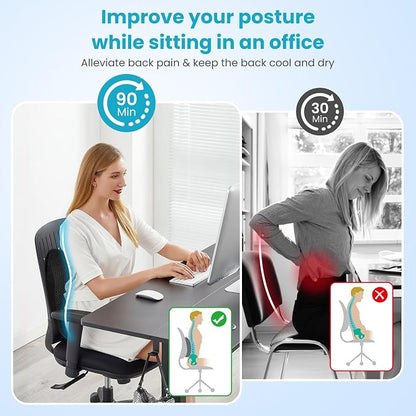 Lumbar Support Pillow Office Chair Car Back Pillow Ergonomic Lower Back Pain - Image 6