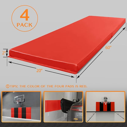PROGOAL 2"/4" Thick Foam Protection Wall Pad，Gym Basketball-Court - Image 2