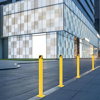 Safety Bollard 2 Packs, 48 Inch Height Steel Bollard Post - Image 2