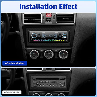 Single Din Bluetooth 5.0 Hands-Free Calling Car Stereo LCD Digital Display FM - Image 3