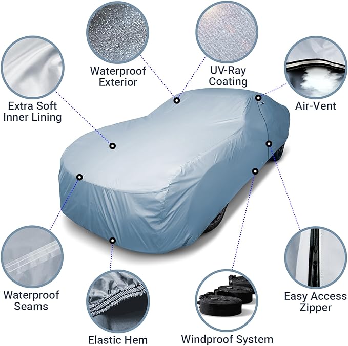 iCarCover Premium Car Cover for 1940-1952 Chevy Deluxe 2-Door Coupe, 4-Door - Image 4