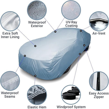 iCarCover Premium Car Cover for 1940-1952 Chevy Deluxe 2-Door Coupe, 4-Door - Image 4