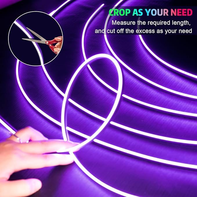 Acrylic Interior Car Lights, AMKI Car LED Strip Light - Image 2