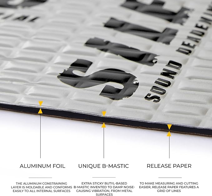 Siless 80 mil 36 sqft Car Sound Deadening mat - Image 2