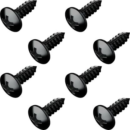 Black Oxide Stainless Steel License Plate Screws by PrimeAve