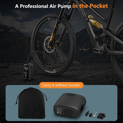 Tire Inflator Portable Air Compressor, 28 Cylinders 12V Air Compressor - Image 4
