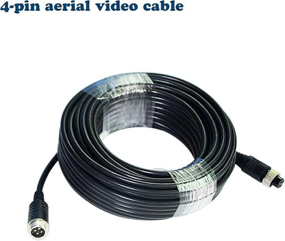 67FT Backup Camera Wire, Car Video Systems, Shock Extension, 4Pin Aviation - Image 2