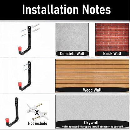 12 Pack Garage Hooks, 3.5Inch Utility Hooks, Heavy Duty Garage Storage Wall - Image 7