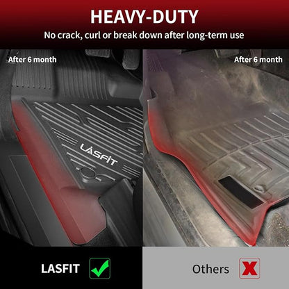 LASFIT Floor Mats for Ford F250 F350 F450 2017-2026 Crew Cab Front Bucket Seat - Image 6
